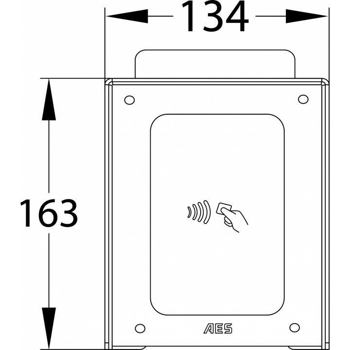 Lecteur de cartes RFID GSM dimensions